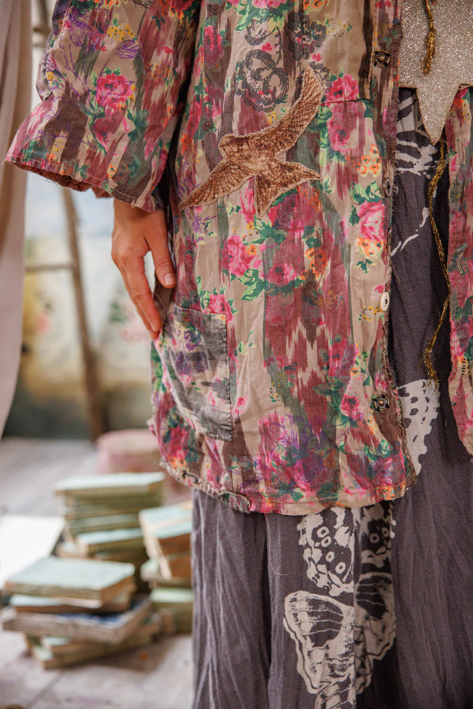 Appliqué Cyrene Coat 1122 - Magnolia Pearl