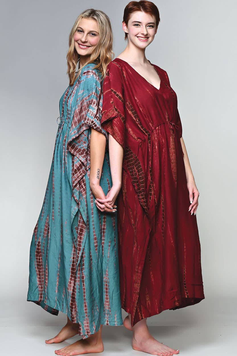 Shibori Caftans - Sevya Handmade