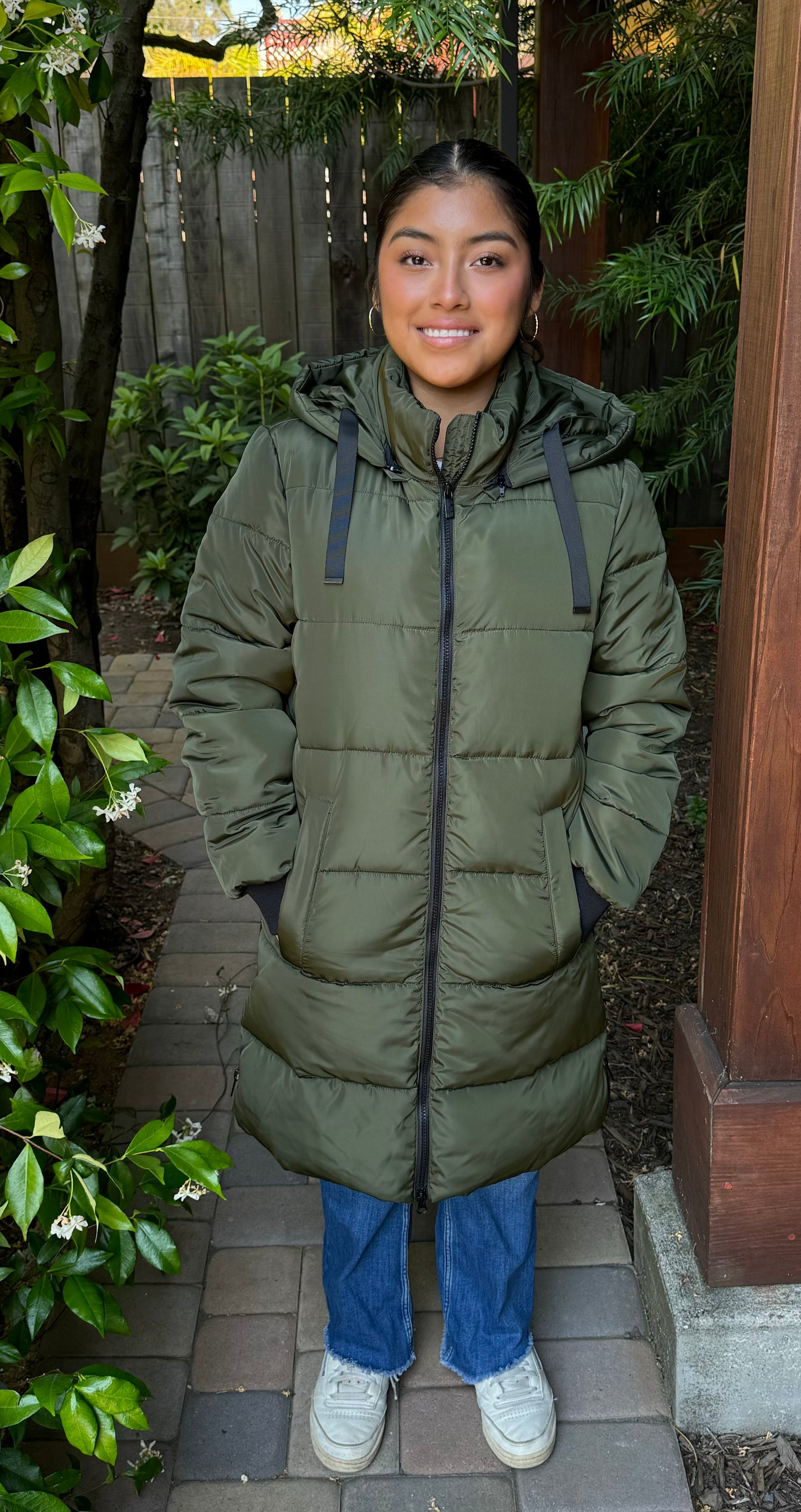 Quilted Zip Front Coat E1308RK-242 - C•RO Denmark