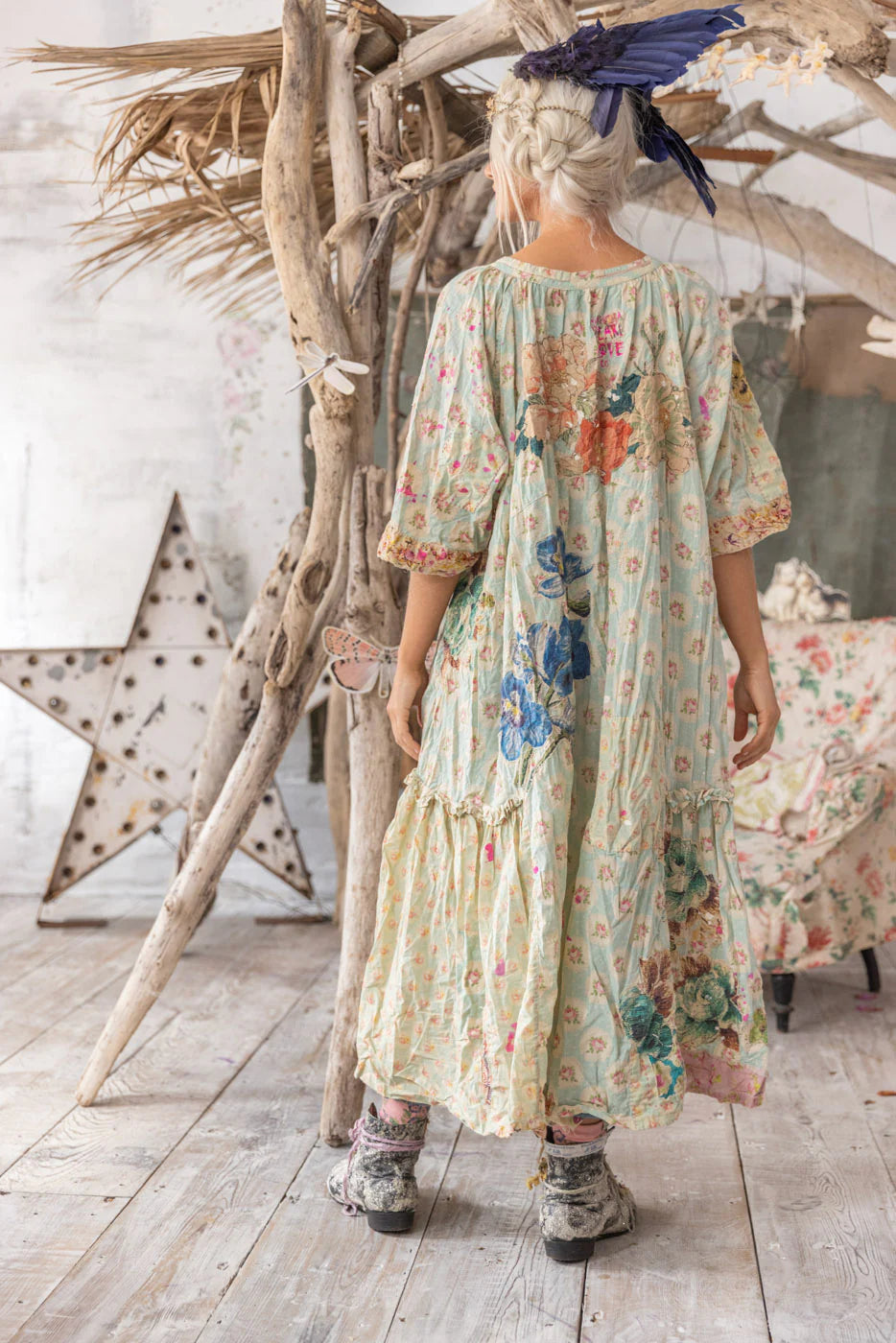 Appliqué Fayhe Dress 1290 - Magnolia Pearl