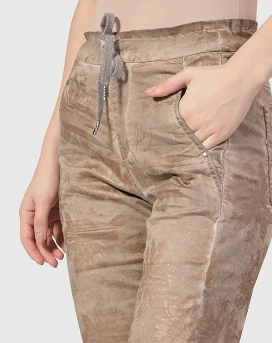 Floral Iconic Stretch Jeans SP419G - Alembika