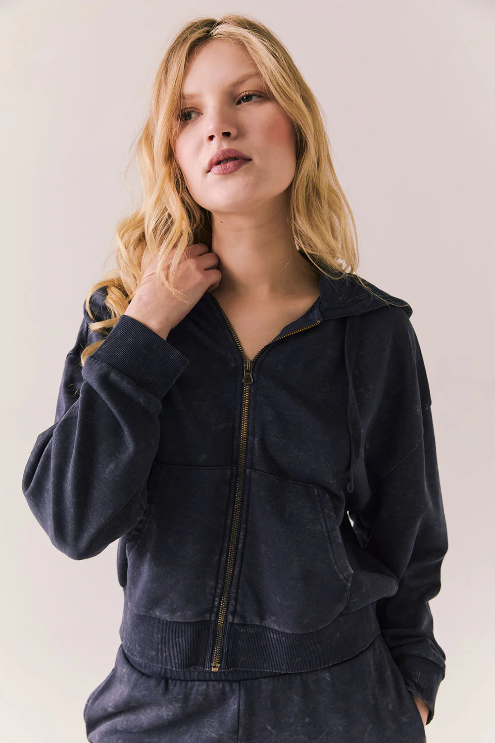 Abilene Navy Zip Up CWA622 - CHASER
