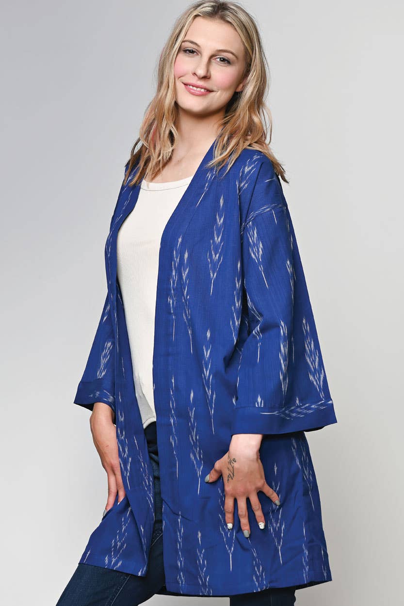 Ikat Handloom Kimono - Sevya Handmade