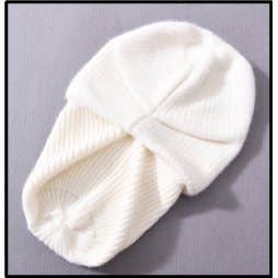 Chloe Stars & Studs Winter Hat: Black Real Fur Pom Pom