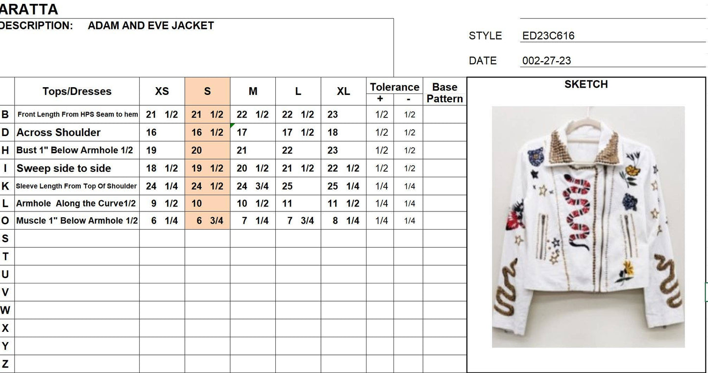 Adam and Eve Jacket - Aratta