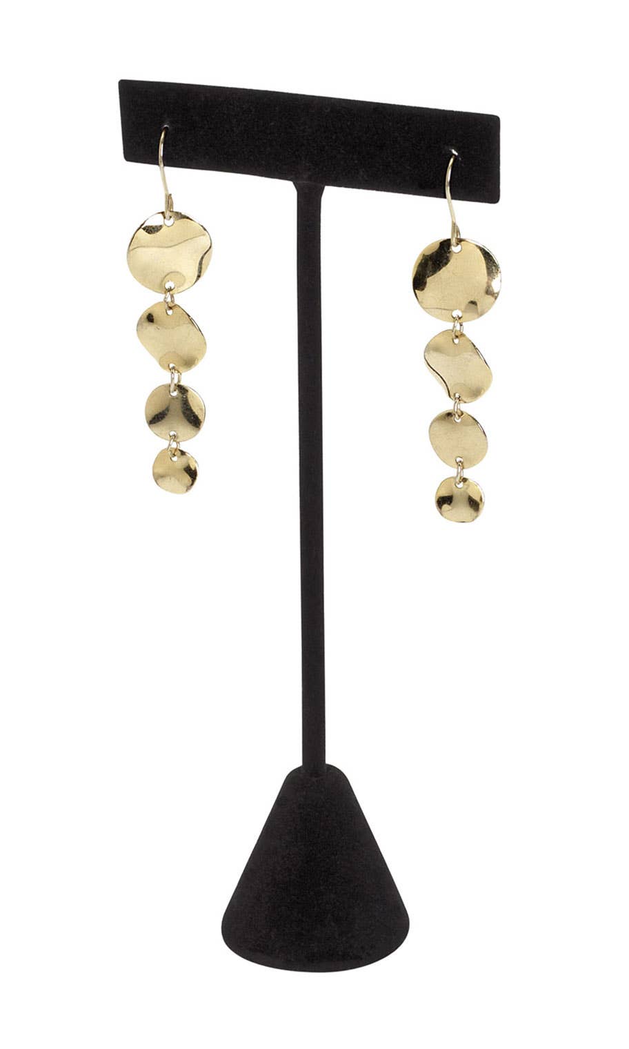 Black Velvet Earring T-Bar Display - 6"H