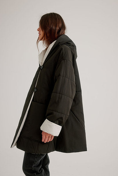 Reversible Quilted Trench K5581R-332 - Nikki Jones