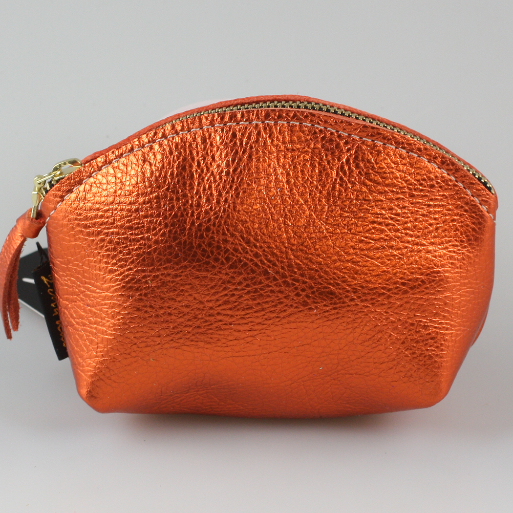 The Metallic Simon Makeup Clutch: Gunmetal