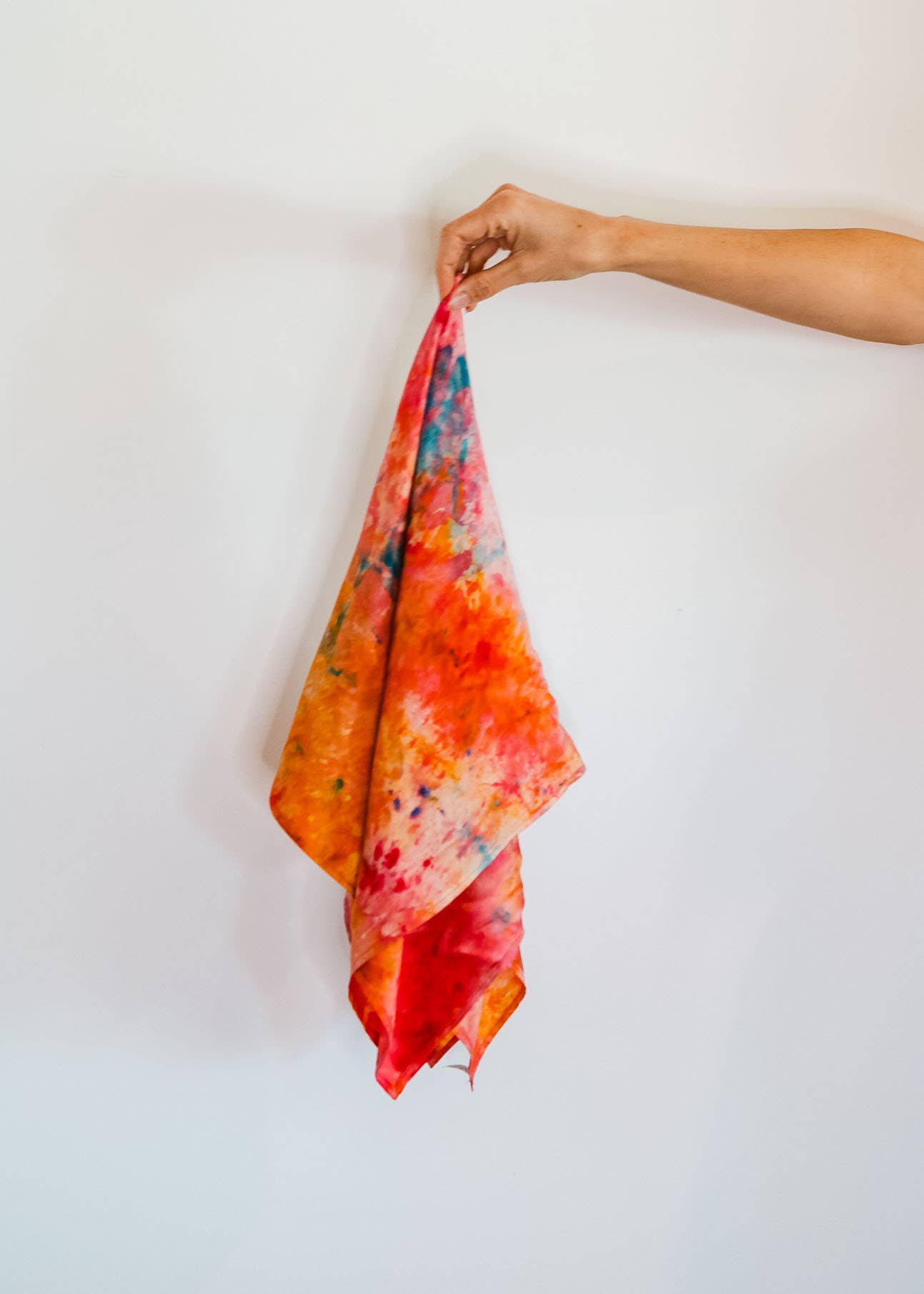 Hand Painted Silk Scarf in Aurora, Locally & Ethically Made