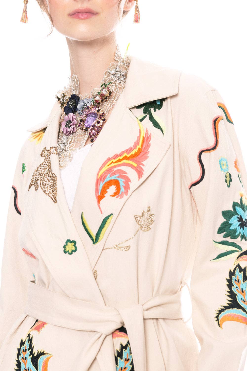 Estrella Embroidered Jacket: M