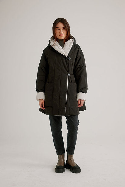 Reversible Quilted Trench K5581R-332 - Nikki Jones