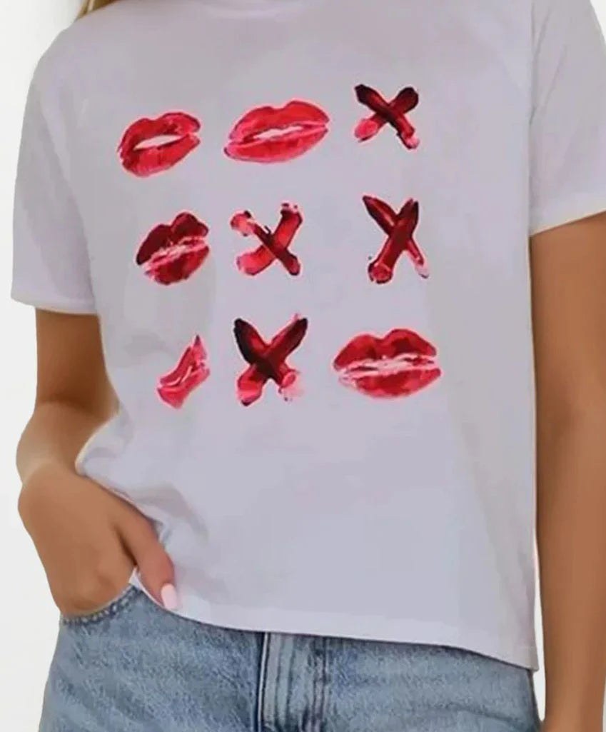 TIC TAC TOE - Raglan Perfect Tee CL13145 - CHRLDR
