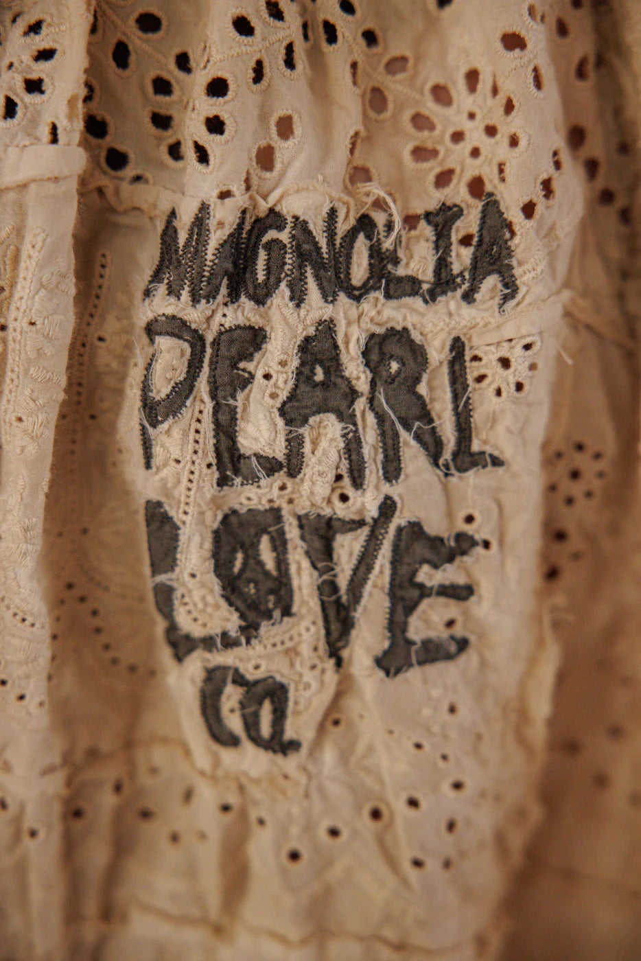 Eyelet Patchwork Pissarro Skirt 237 - Magnolia Pearl