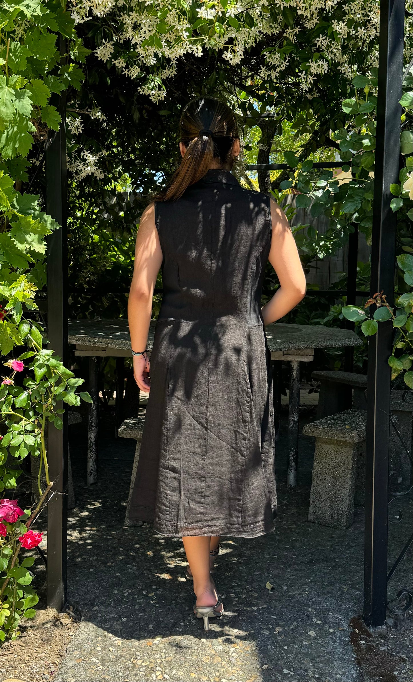 Zippy Linen Dress. 90974 - INIZIO