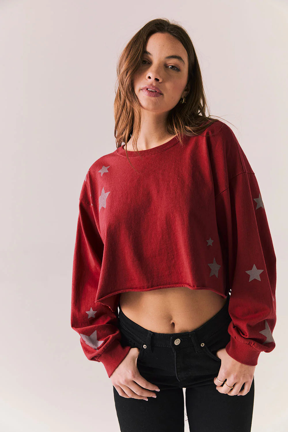 Distressed Stars Pullover CW9818 - CHASER