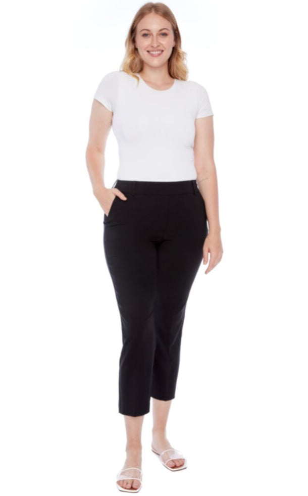 Chloe Solid Amalfi Straight-Leg Ankle Pant 256032 - I Love Tyler Madison