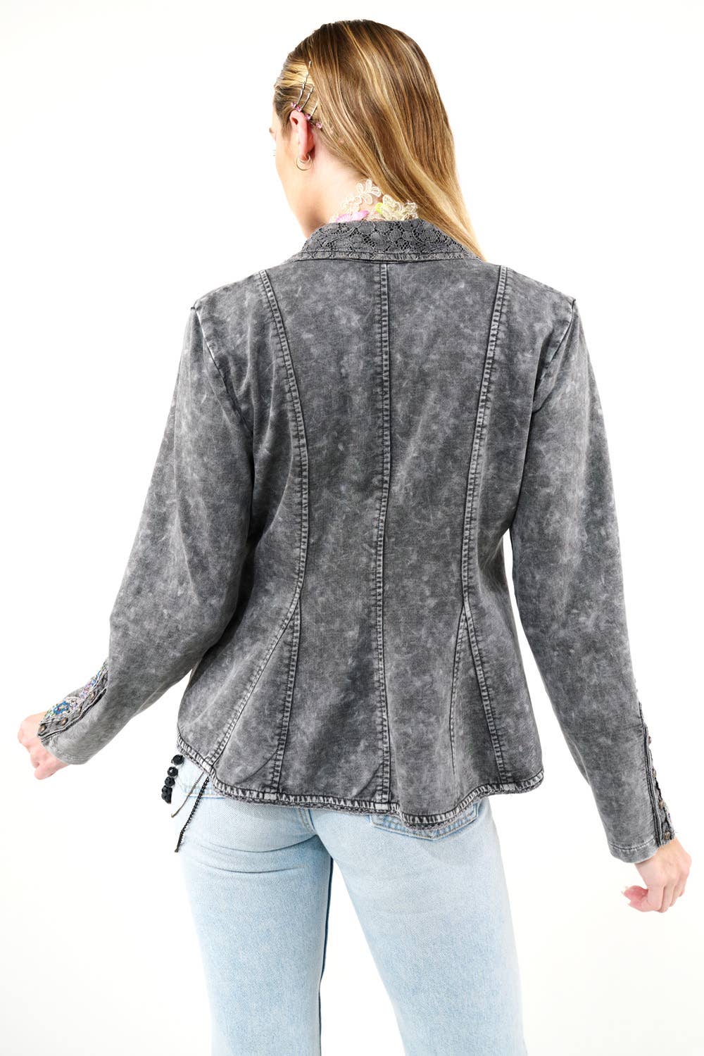 Colonel French Terry Knitted Jacket - Blazer : Charcoal / M