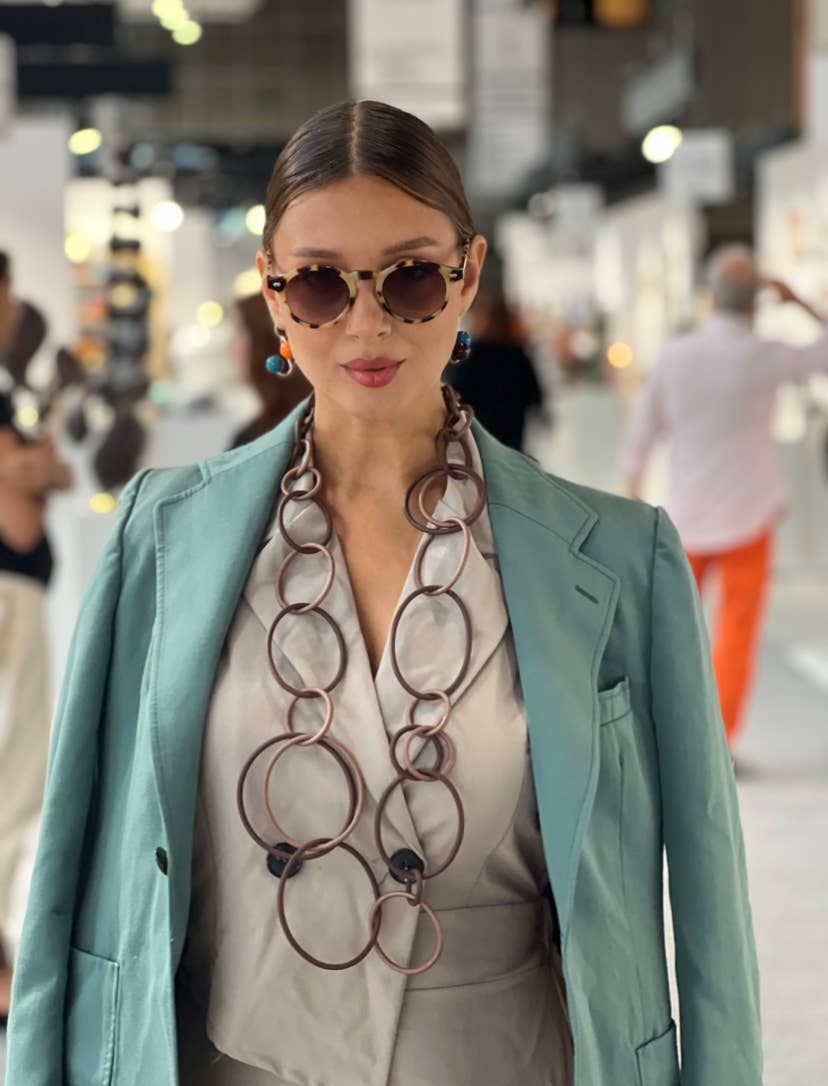 Samuel Coraux OOO2 long necklace: Neutral