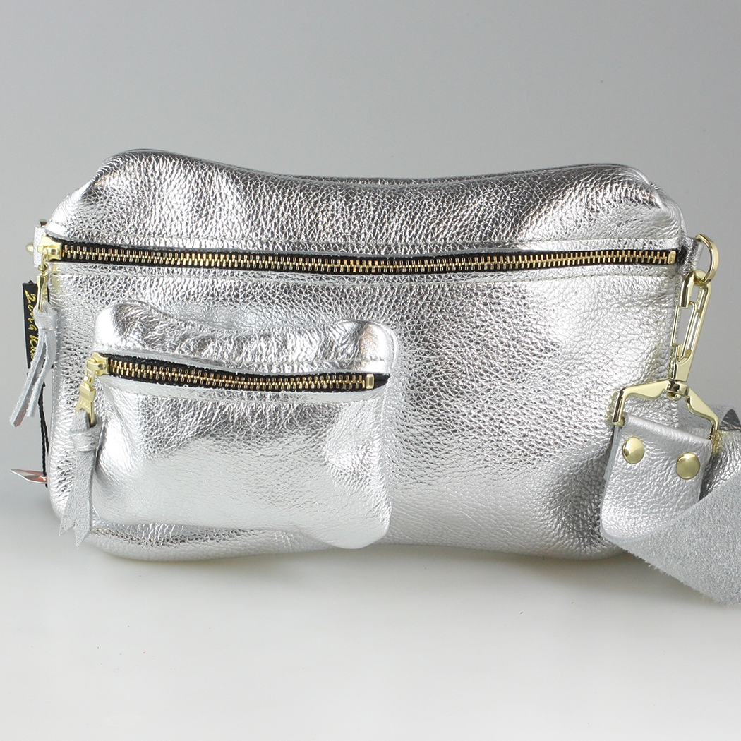 The BARI Hipbag / Crossbody / Sling: Silver