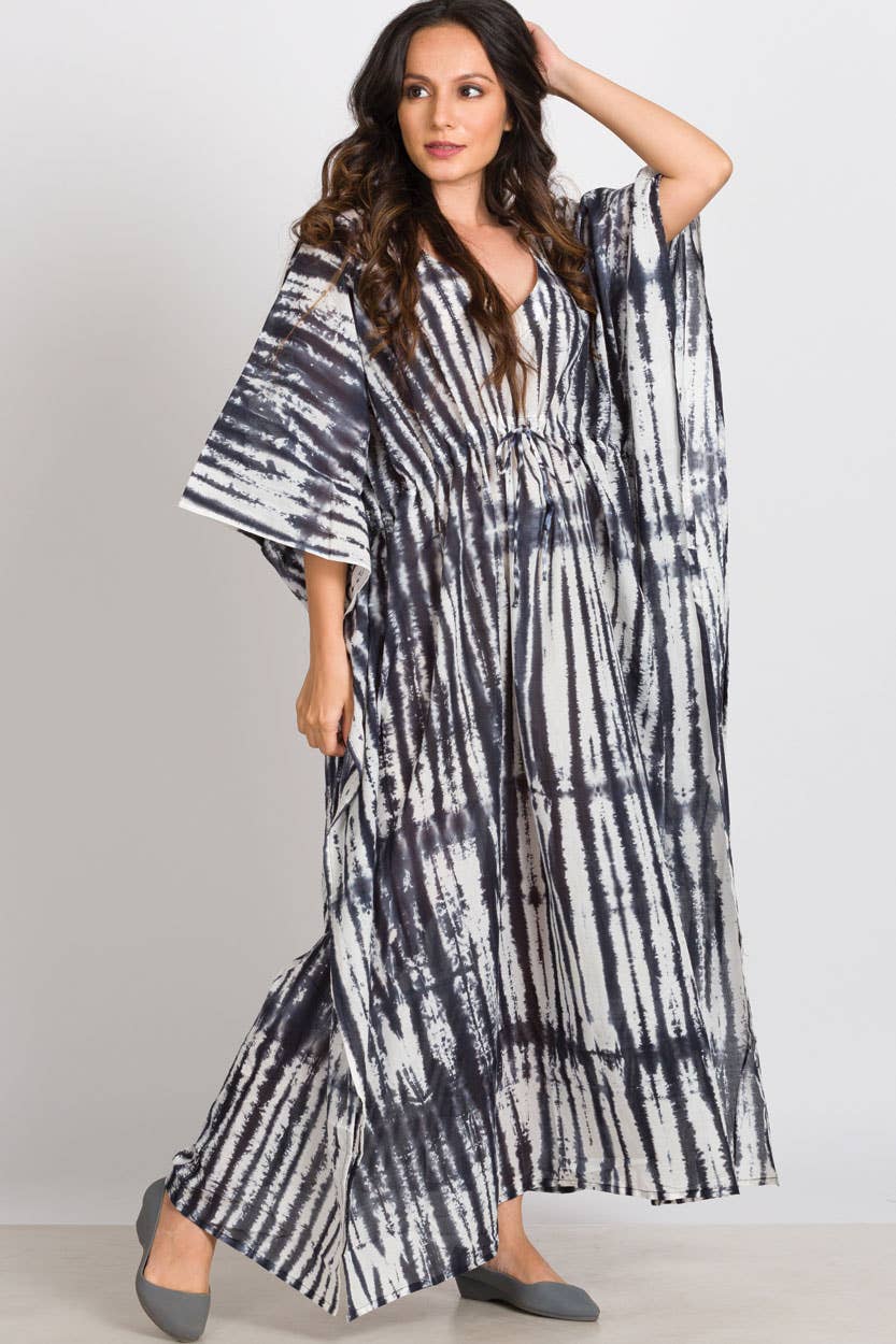 Shibori Caftans - Sevya Handmade