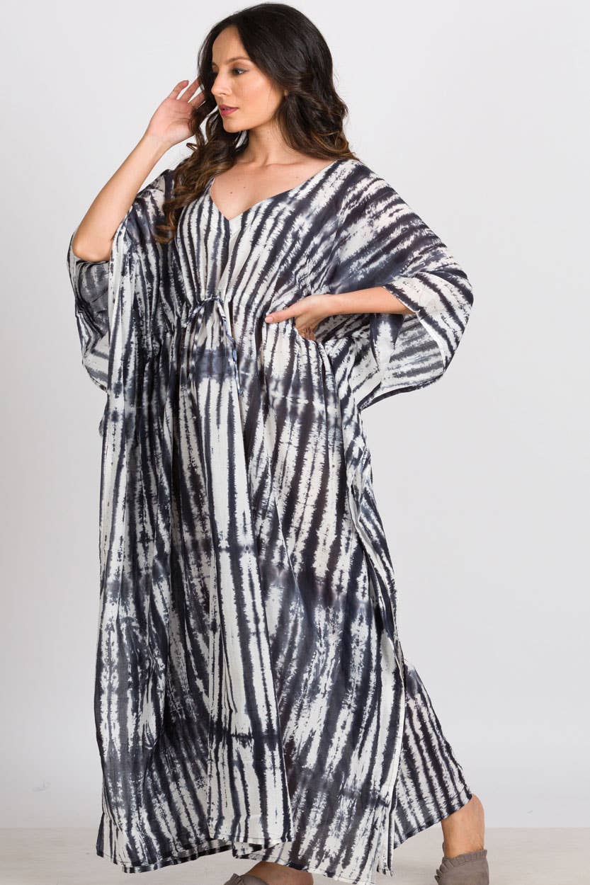 Shibori Caftans - Sevya Handmade