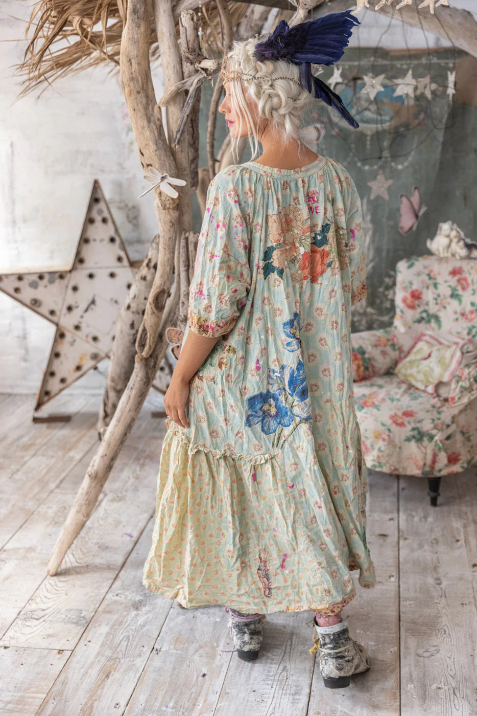 Appliqué Fayhe Dress 1290 - Magnolia Pearl