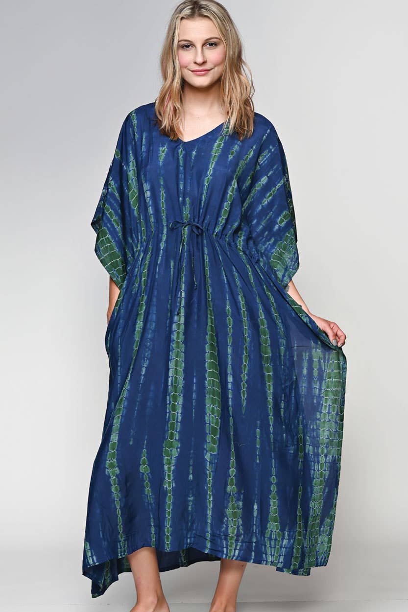 Shibori Caftans - Sevya Handmade