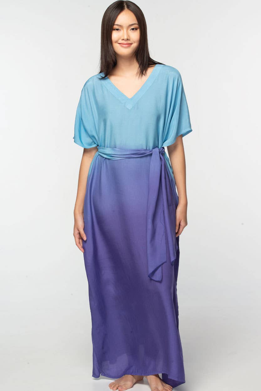 Ombre Cupro Caftans - Sevya Handmade
