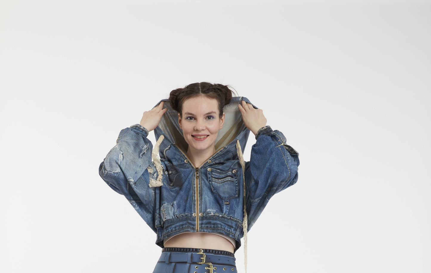 Hoody Puff - Basics_Classic: Classic Denim Blue / L/XL