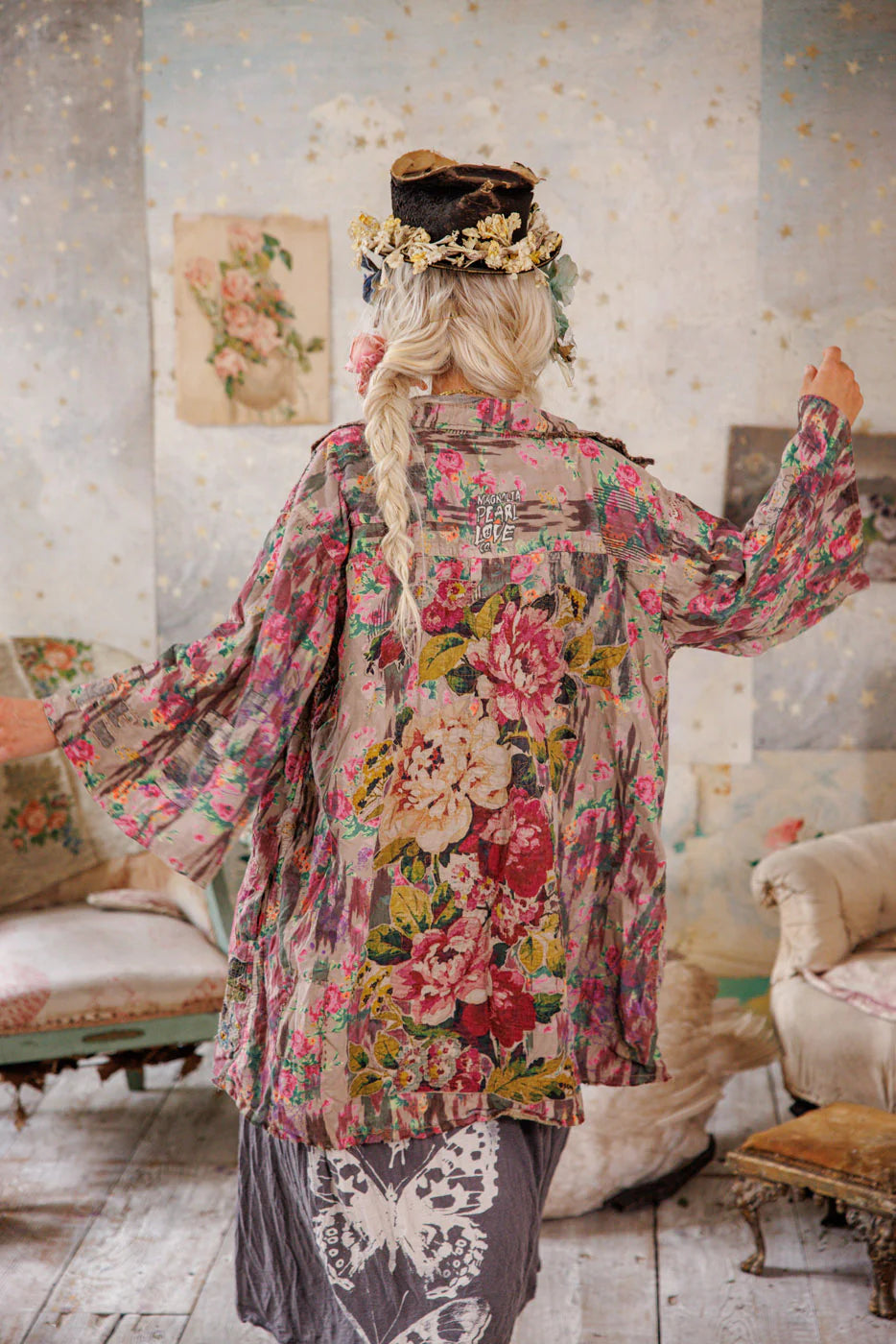 Appliqué Cyrene Coat 1122 - Magnolia Pearl