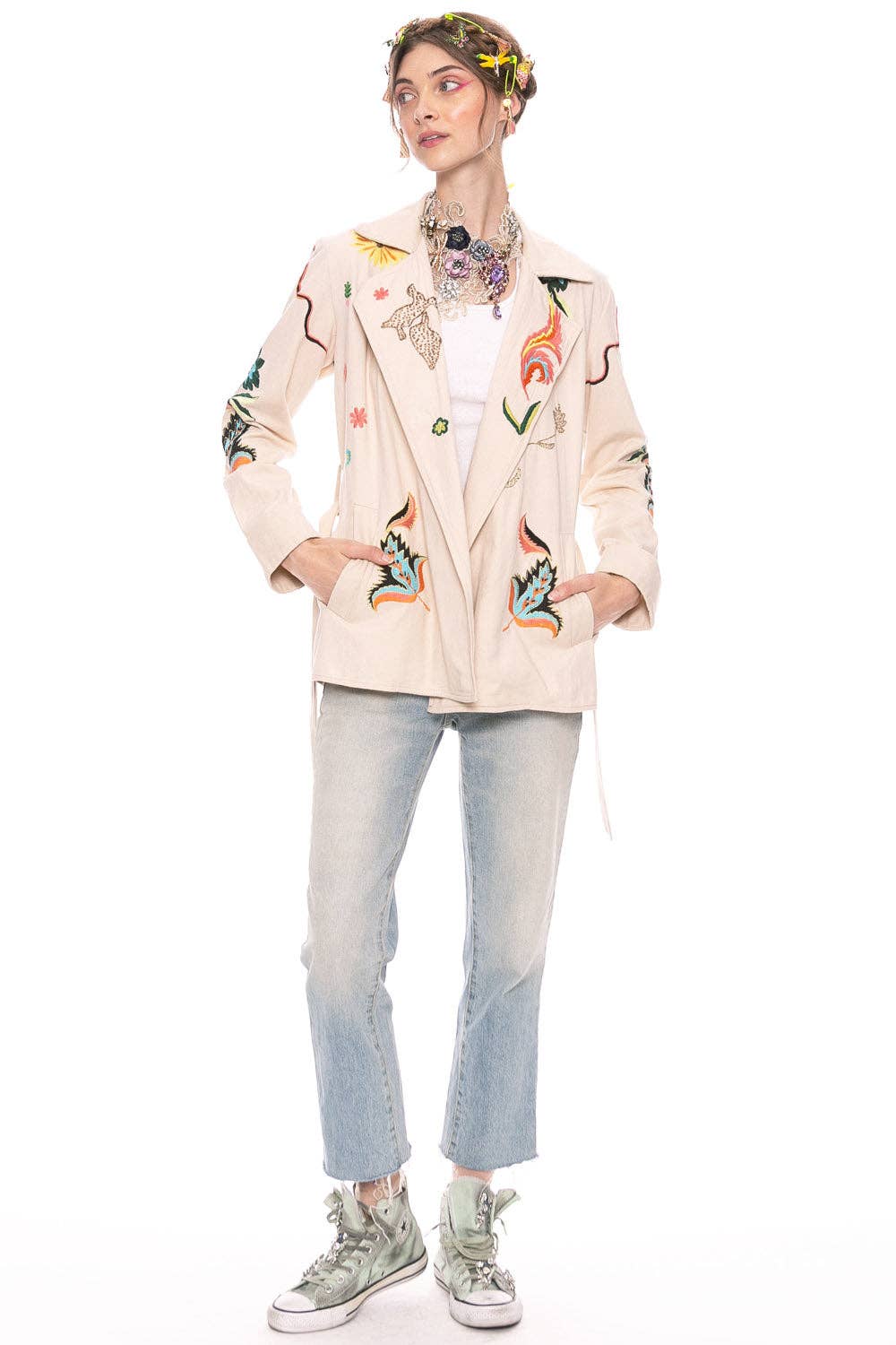 Estrella Embroidered Jacket: M