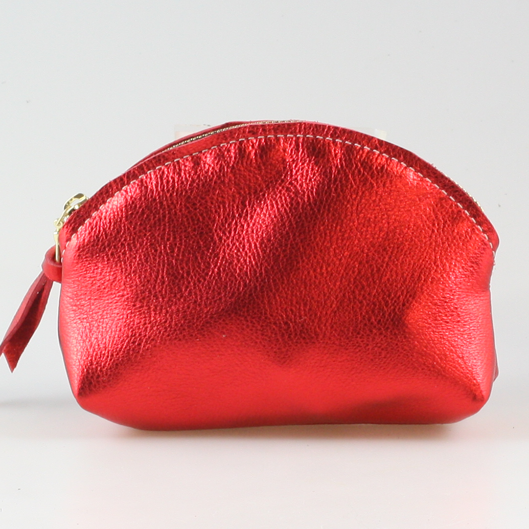 The Metallic Simon Makeup Clutch: Gunmetal