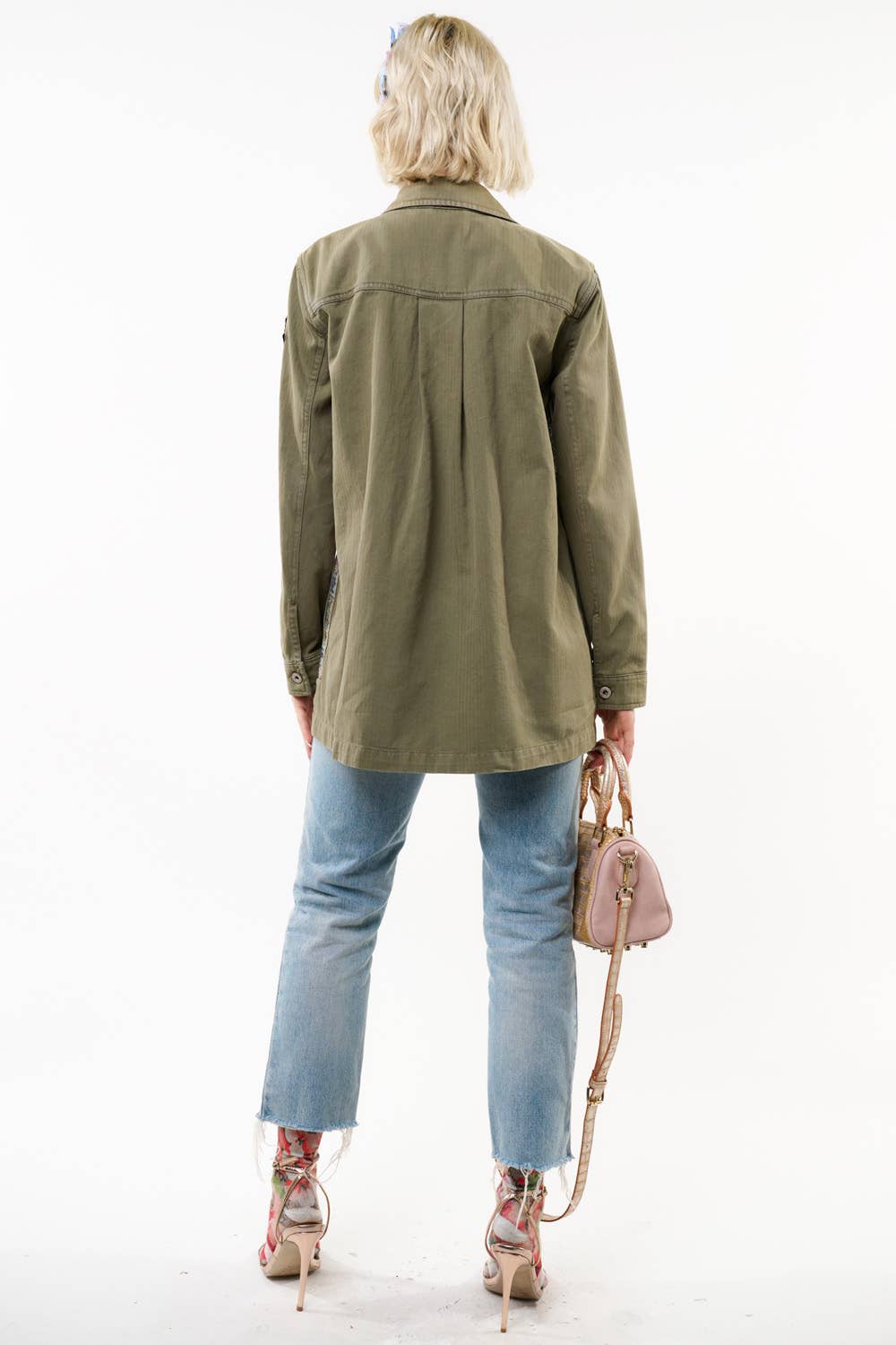 Aria Twill Jacket - Pins Included: Army / S