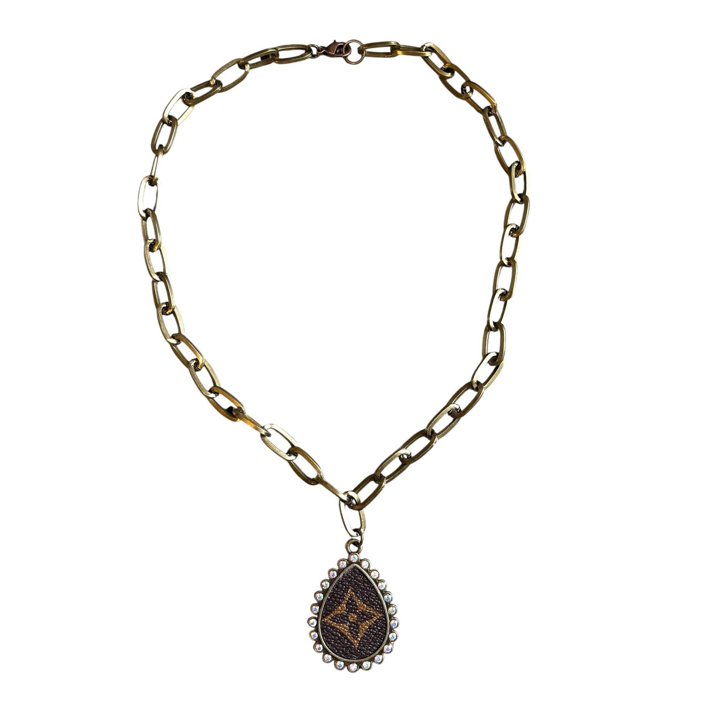 Teardrop Rhinestone Necklace