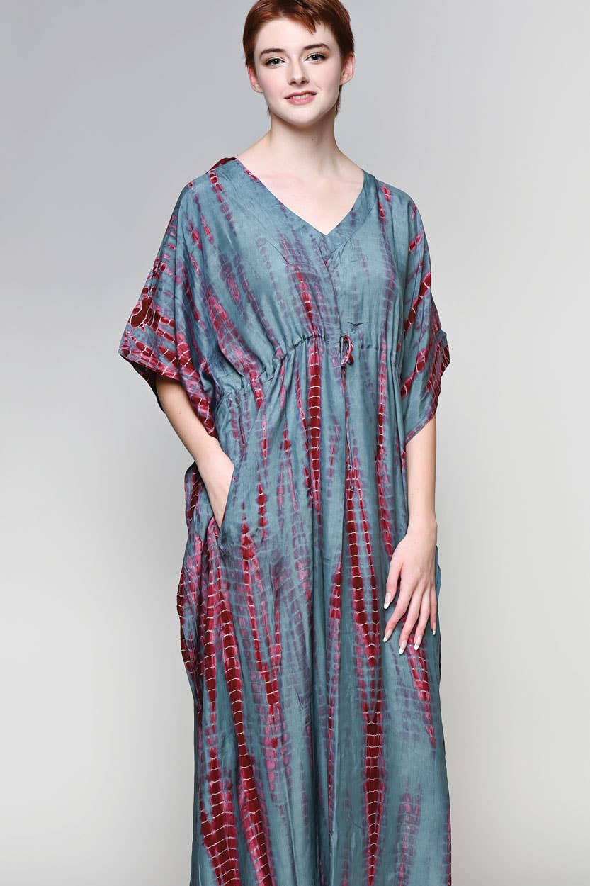 Shibori Caftans - Sevya Handmade