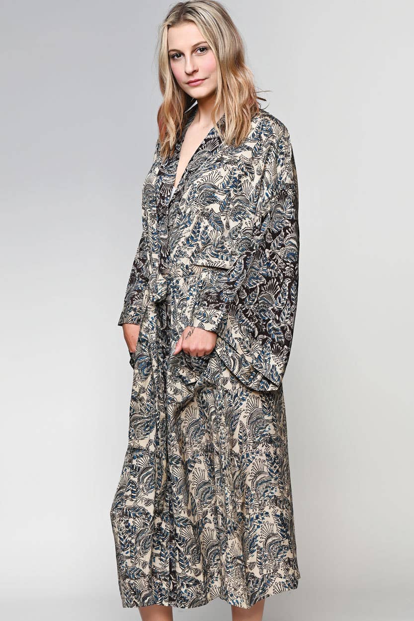 Kalamkari Kimono Robes - Sevya Handmade