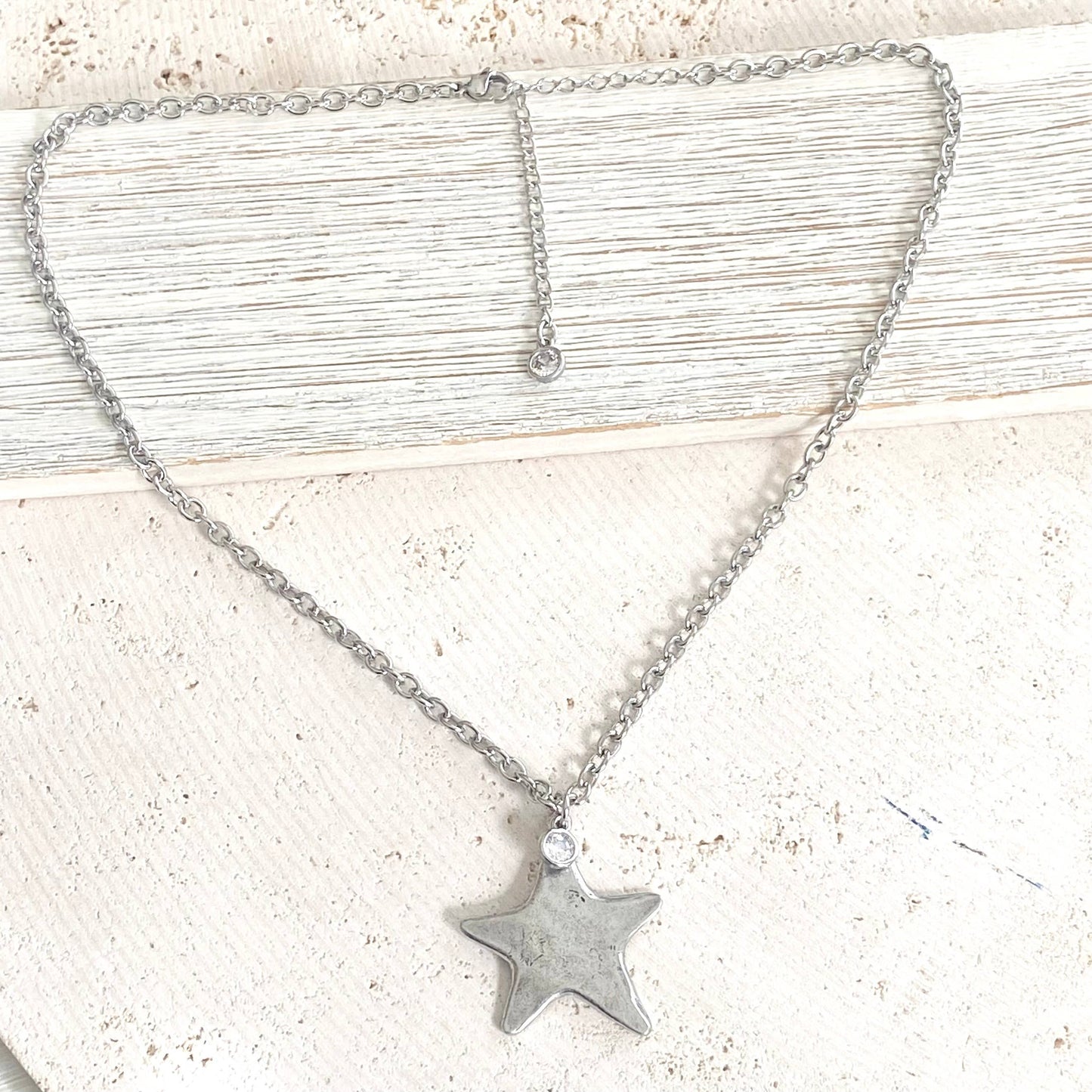Star necklace celestial jewelry non tarnishing : Mixed metals