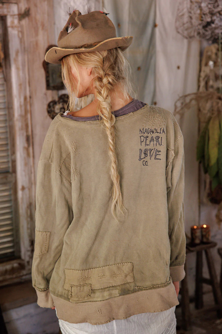 Fleece Riehl Henley 2128 - Magnolia Pearl