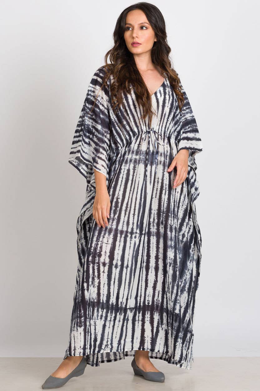 Shibori Caftans - Sevya Handmade