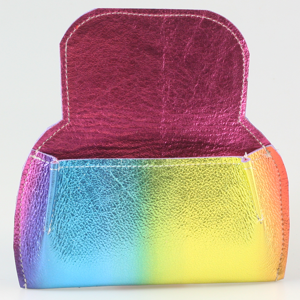 The Marla Sunglass Case: Metallics!: Emerald Outside / Silver Inside