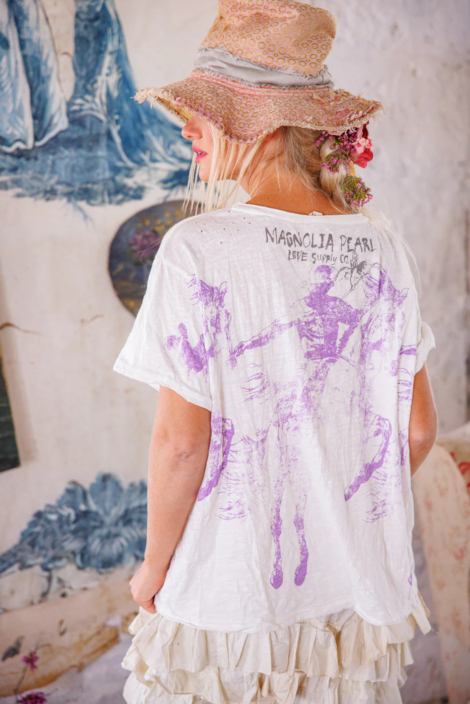 Texas Cowboy Boyfriend Tee 2387 - Magnolia Pearl