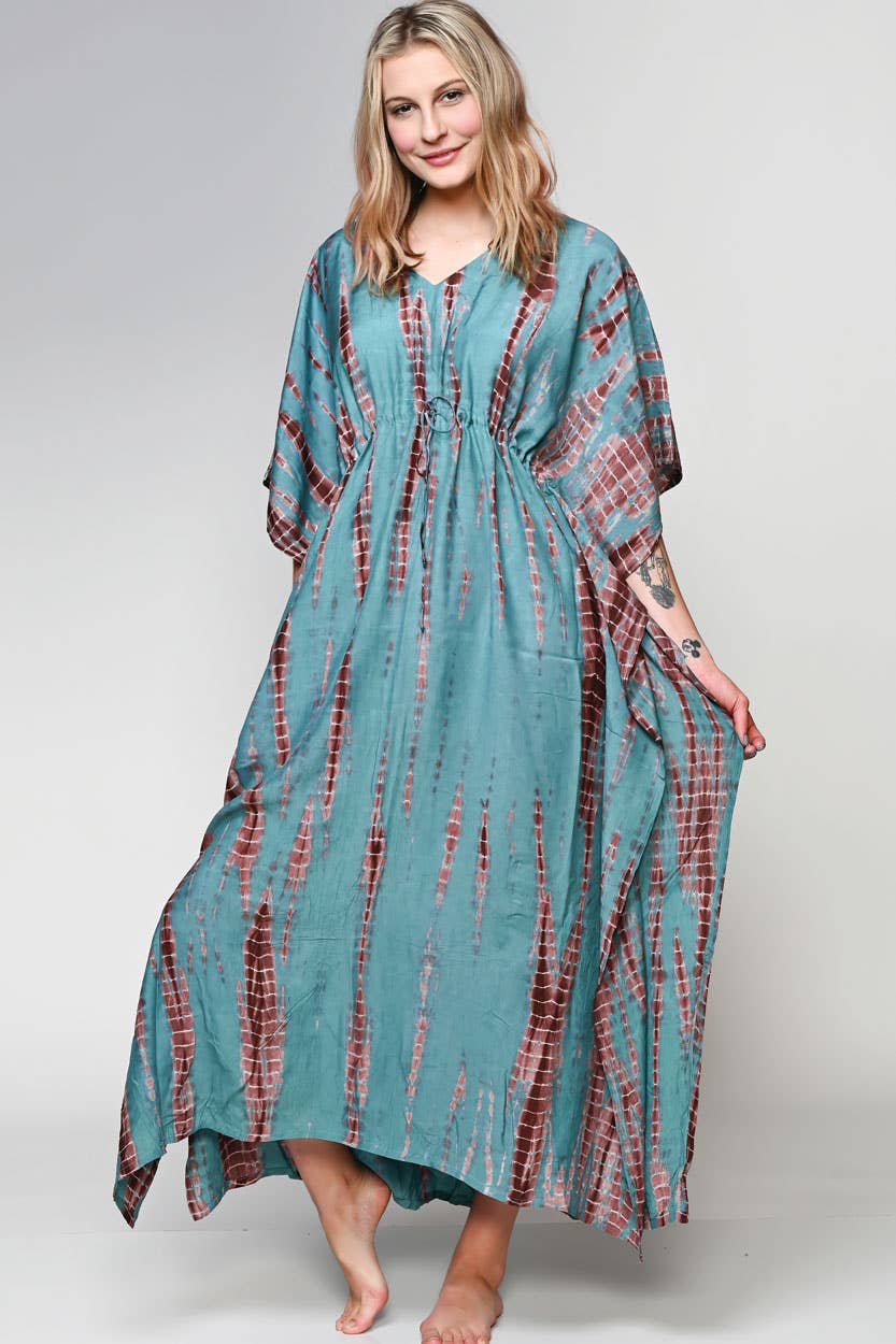 Shibori Caftans - Sevya Handmade
