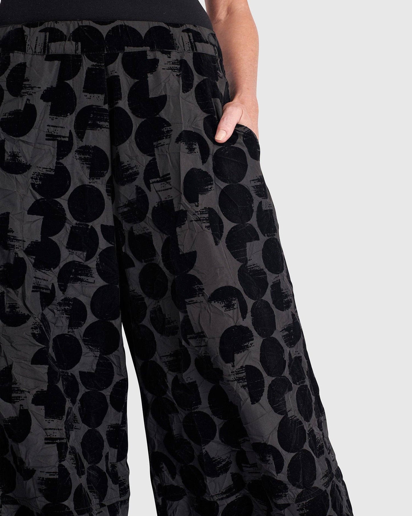 Hematite Wide Leg Pants, Crescent: Crescent / 3 (US 10-12)