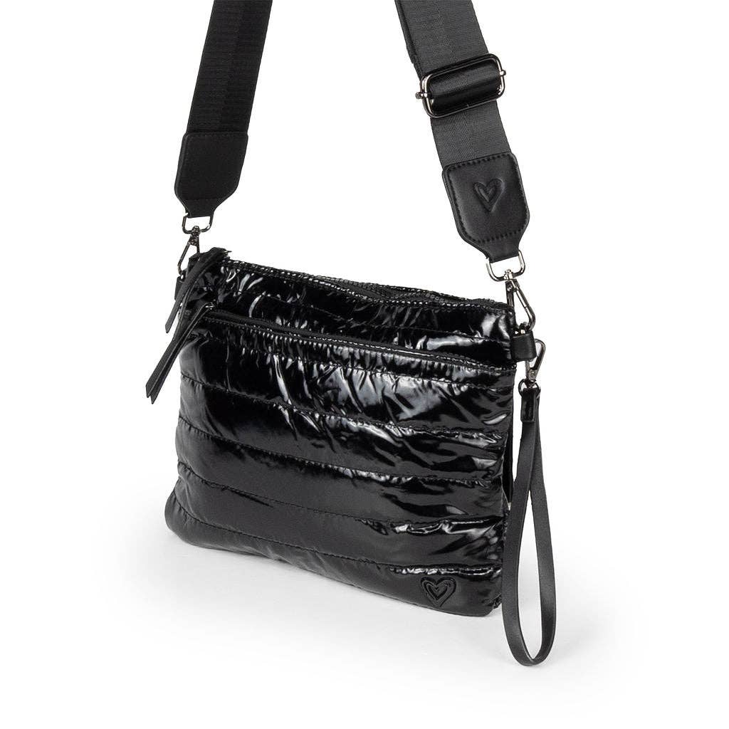 NEW: Delta Puffer Belt/Crossbody Bag - Black