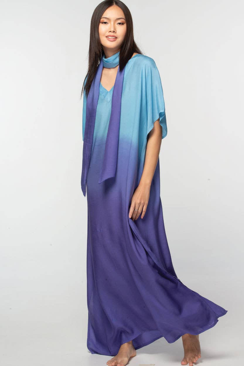Ombre Cupro Caftans - Sevya Handmade