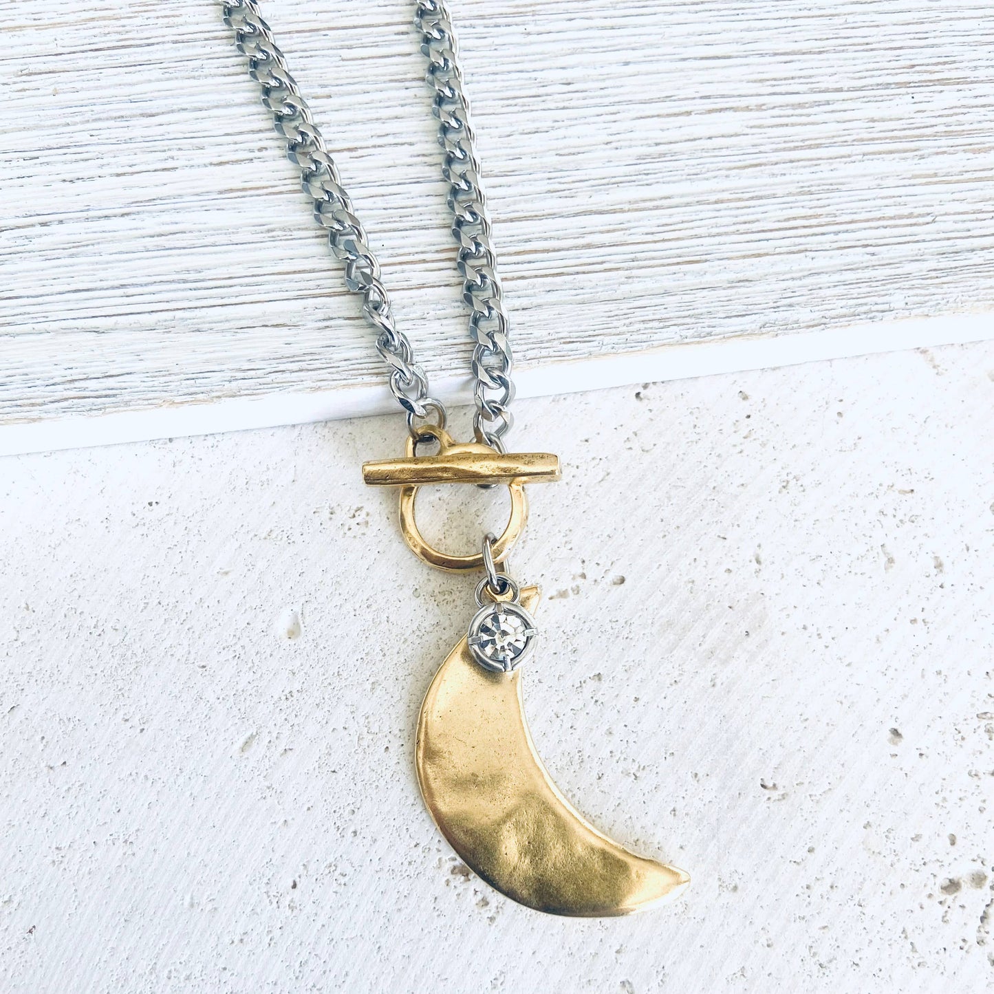 Star moon heart mixed meta necklaces no tarnish jewelry 2025: 18” / Gold Heart