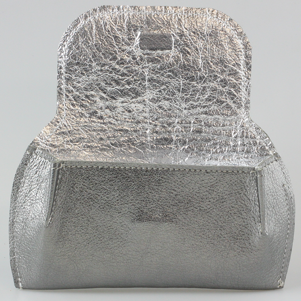 The Marla Sunglass Case: Metallics!: Emerald Outside / Silver Inside
