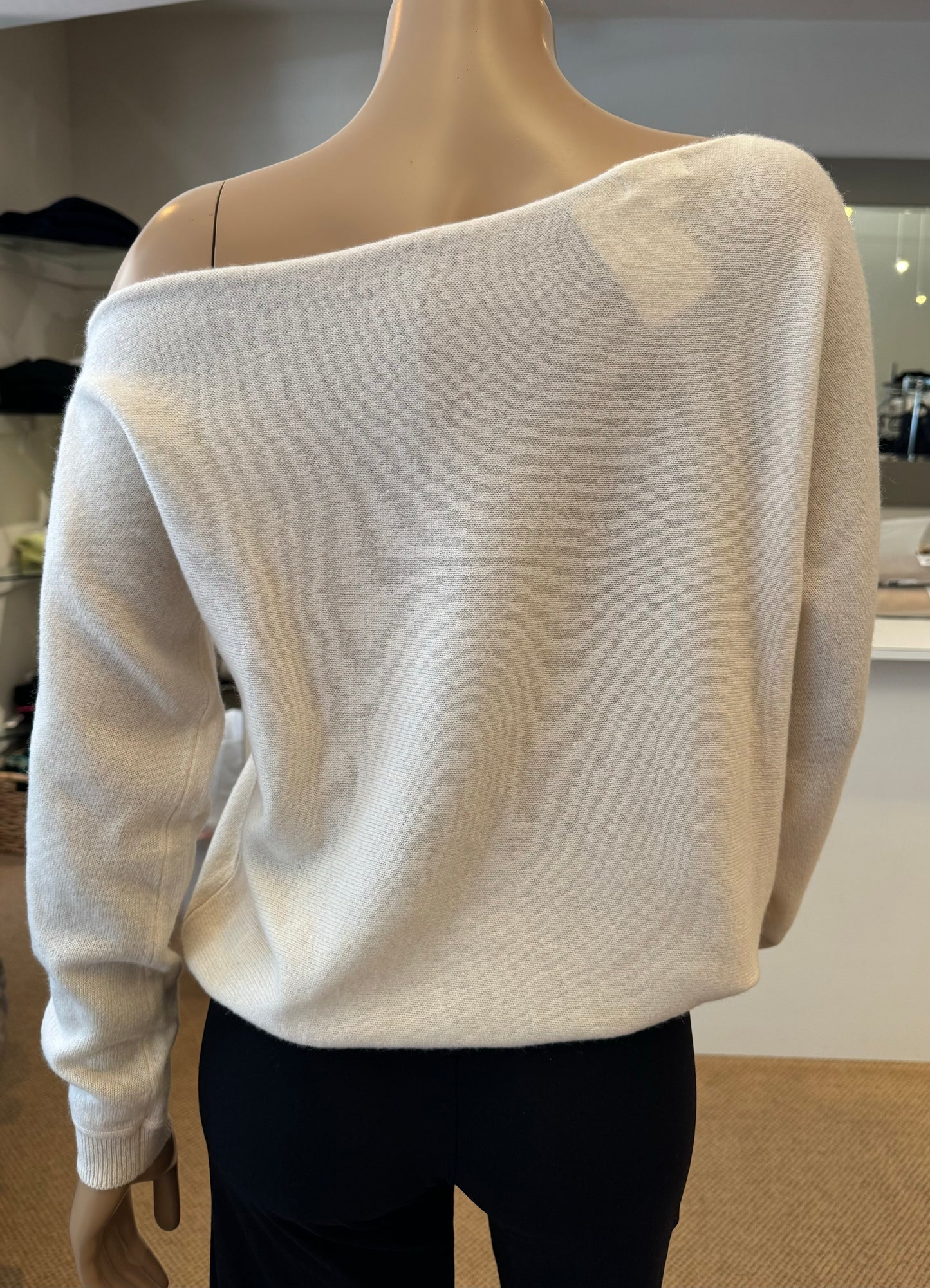 Cotton Cashmere Off the Shoulder Top - Minnie Rose