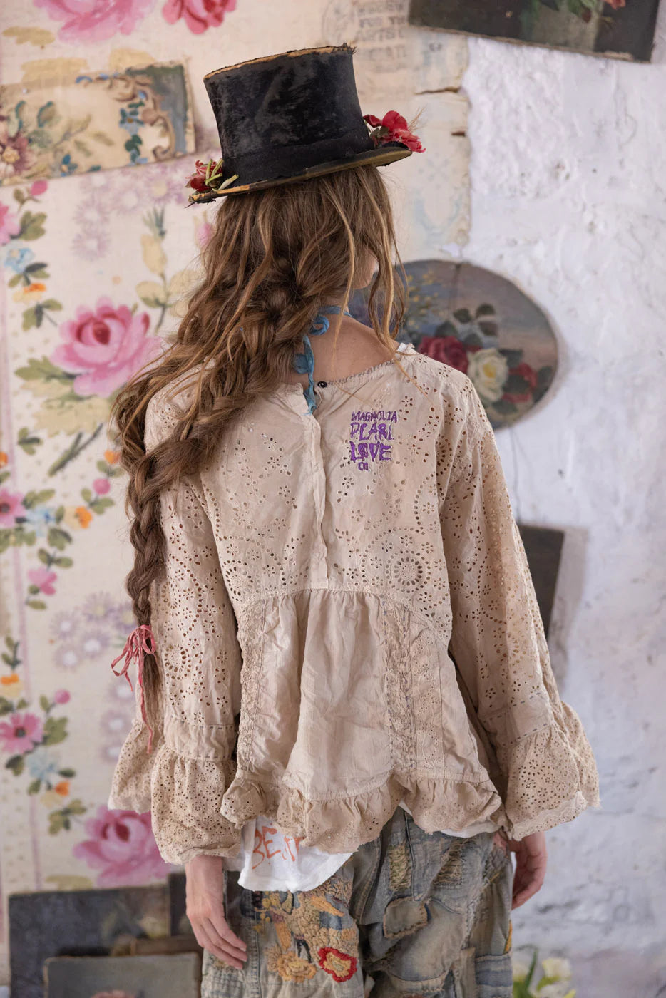 Eyelet Dea Blouse 2212 - Magnolia Pearl