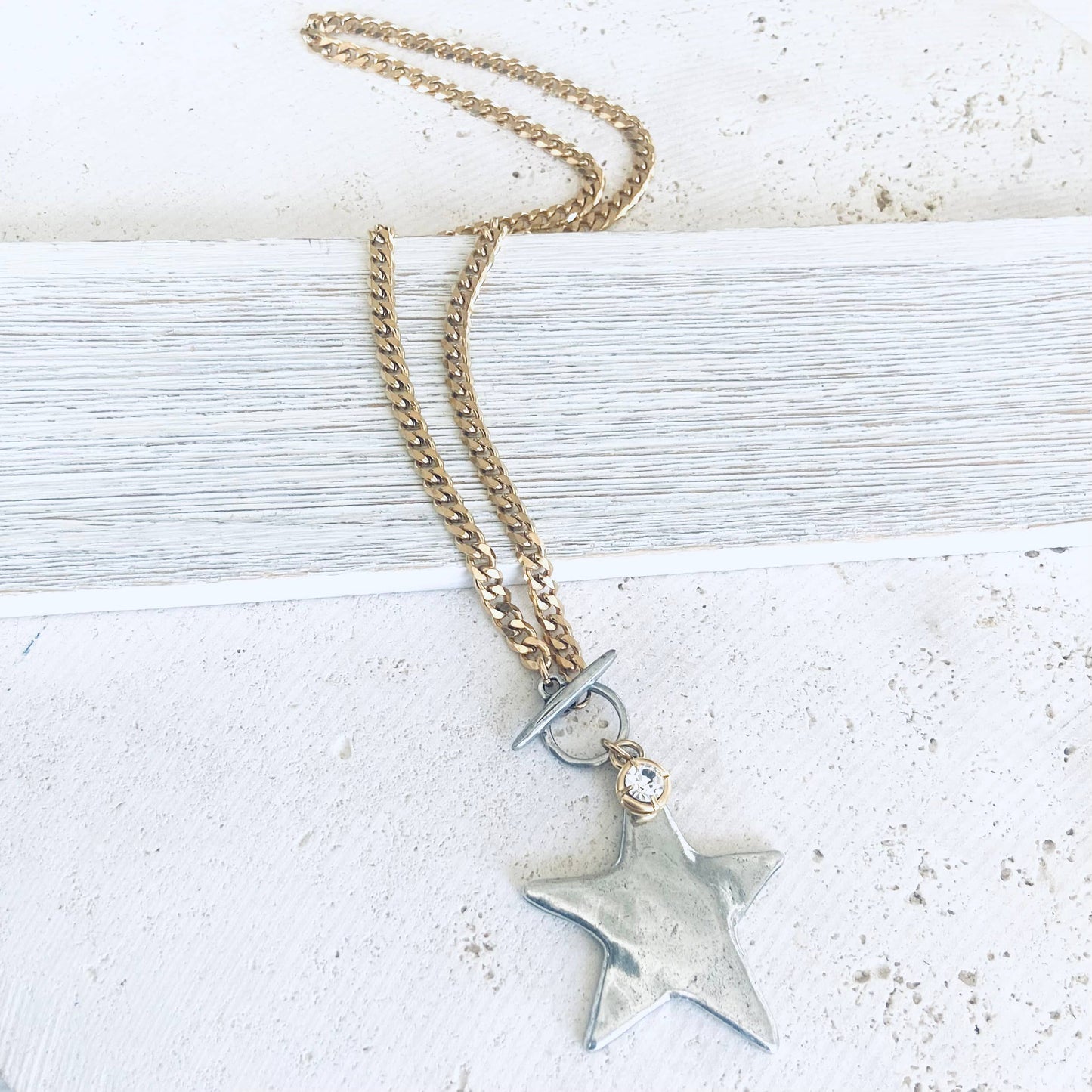 Star moon heart mixed meta necklaces no tarnish jewelry 2025: 18” / Gold Heart